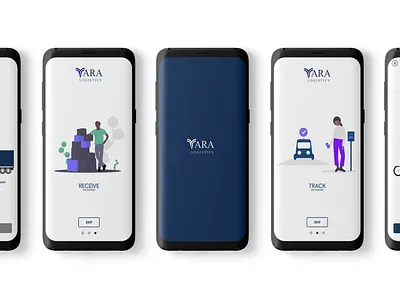 Yara Logistics Mobile Application app branding design graphic design icon logo ui ux web website