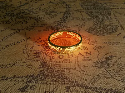 "The One ring" 3d art blender blender3d gollum hobbit lord of the rings middleearth render sauron tolkien
