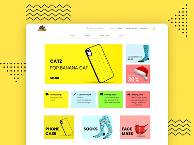 Pet Lover Shop design ecommerce elementor landing page pet petshop prototype ui ui design ux website wordpress wordpress design wordpress development
