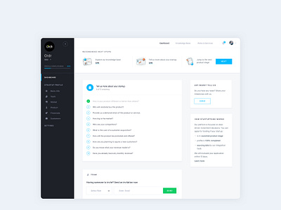 Dashboard for Venture Investing app admin panel admin template dashboad illustration tasks team ui design uidesign uxdesign