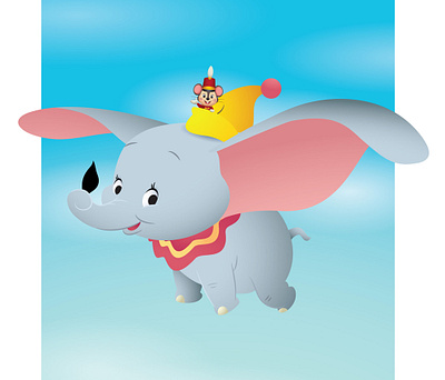 DUmbo adobe illustrator character design cute disney illustration jerrod maruyama kawaii vector