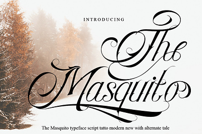 The Masquito font branding design font awesome font design hand drawn lettering monongramfont typography ux vector