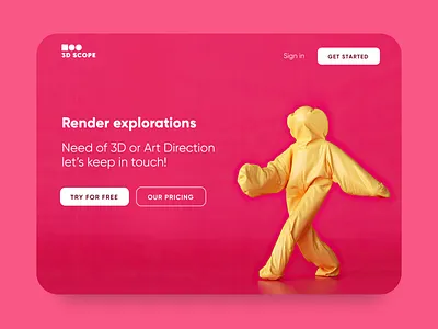 3D render soultion service 3d art 3d illustration branding design designux illustraion typography uidesign