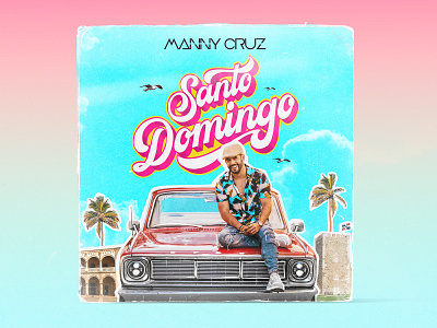 Santo Domingo - Cover calligraphy details lettering music cover procreate textures