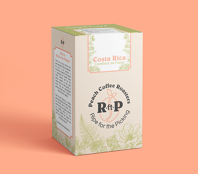 Peach Coffee Roasters Packaging brand identity branding branding design coffee coffee label graphic design identity design package design package mockup packaging product design