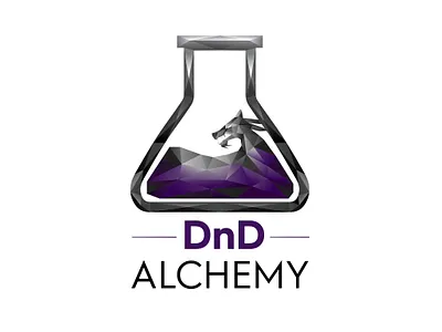 DnD Alchemy Logo Design alchemy alchemy logo brand identity branding chemical chemical logo chemistry chemistry logo dragon dragon logo flask geometric logo illustration illustrator logo logo design polygonal polygonal dragon polygonal logo