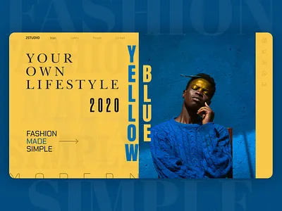 Fashion | Concept branding design fashion figma style ui web