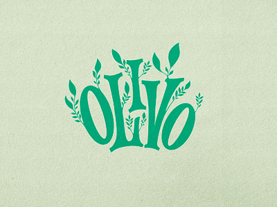 Olivo #olive branding design illustration logo minimal typography vector