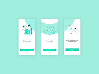 Simple mobile onboarding screens app design finance app finance app onboarding mobile app design mobile ui design onboarding screen onboarding ui ui design uiux user interface user interface design