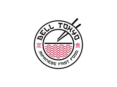 Logo Design for Bell Tokyo Japanese Fast Food Food Truck. belton brand branding ciaburri brand food and drink food logo food truck food truck logo food trucks graphic design japanese food japanese logo logo logo design restaurant temple tx texas