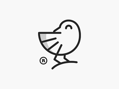 Koko! bird brand brand identity branding geometric icon illustration logo logo design logodesign logos mark minimal monochrome monoline nest playful stroke symbol wings