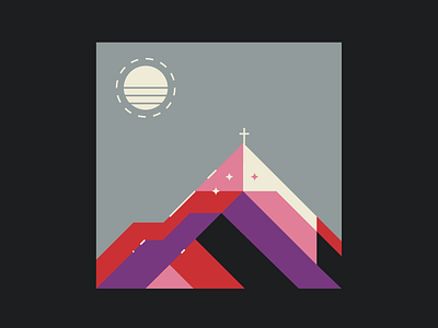 Mountain Top album album art album cover christian cirlce clean cover cover design cross hand jesus lines mountain mountain top seal shapes simple sun sunrise sunset