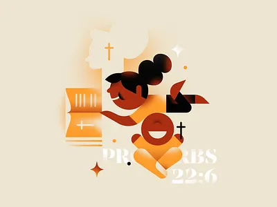 Proverbs 22:6 bible verse child christ illustraion illustrator jesus kid lead learning life parenthood parenting person proverbs sketch