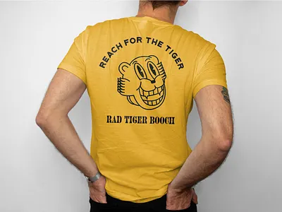 Rad Tiger Booch Shirt branding kombucha kombucha brand rad t shirt tiger tshirtdesign