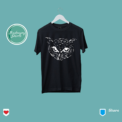 Owl (T-shirt) design illustration logo t shirt t shirt design t shirt illustration t shirts text logo typography vector