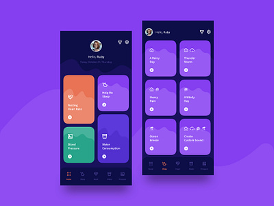 Health App blood pressure clean design design dribbble fitness health heart rate ios app iphone x sketch sleep ui uiux ux