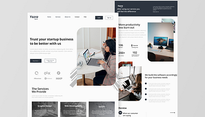 Startup Agency Landing Page landingpages startup ui uidesign user experience user interface ux uxdesign uxui web webdesign webdesigner weblandingpage website