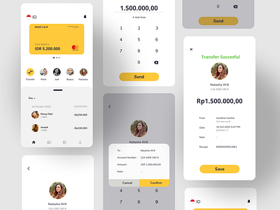 M-banking App (Revision Version) mobile mobileapp uidesigner uiux uiuxdesign ux uxdesigner