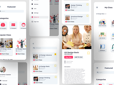 UXUI Designer Learning App Concept explore mobile mobile app design mobileapp uidesign uiux ux