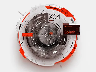 Goliath design figma future hud space ui ux