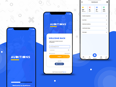 Login UI app login app signup blue clean dashboard ui figma illustraion mobile app psd shot socialmedia splashscreen ui ui ux uiux vector white