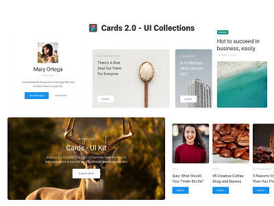 Cards 2.0 - UI Kit Freebie cards cards ui cards2.0 dailyui figma figmadesign freebie freebie friday freebie psd freebies freelance product design ui ui kit web design cards xd guru
