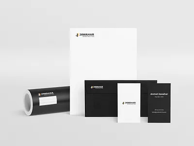 Jawahar Infrastructure - Brand Communication Design brand identity branding design design agency logo logo presentation logodesign minimalist logo printing visual design