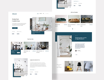 InteriorIn animation branding design interaction design interface minimal ui ux web web design website