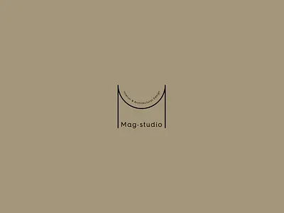 Mag Studio Logo arcade architect architectural architecture brand identity branding design icon design letter m letter m logo line drawing logomark mag studio monogram monogram logo simplicity visual design visual identity