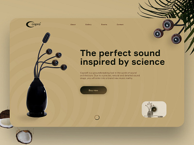 Copra's website redesign clear landing minimal music ui uiux ux webdesign website