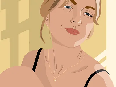Martina illustration light portrait vector woman