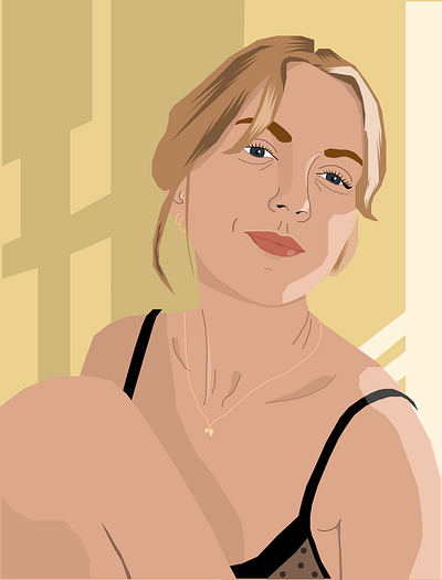 Martina illustration light portrait vector woman