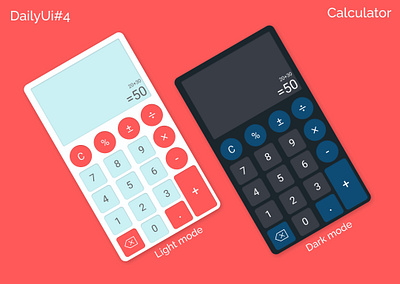 Calculator for Mobile #dailyui003 calculator color dailyui figma simple design ui