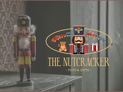 The Nutcracker: Toys & Gifts art brand design design flat gift identity design illustration logo design logo design concept minimal nutcracker toy typography vector