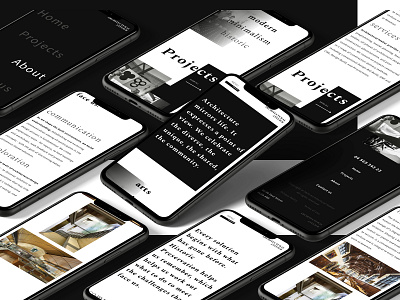 Architectural Atelier architectural atelier design minimal mobile ui ux web webdesign website