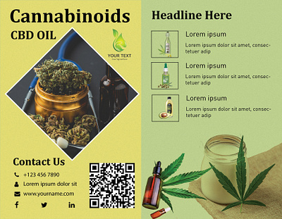 cbd oil design banners brochure design illustration ui ux webdesign