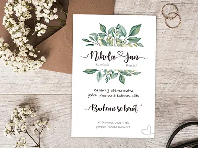 Tisk SvatebniOznameni print print design wedding wedding invite
