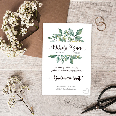 Tisk SvatebniOznameni print print design wedding wedding invite