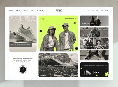 Bento UI (AURO) bentoui design fashionstore figma ui userinterface