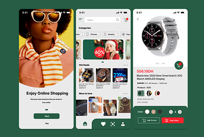 shopping app ui