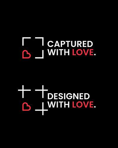 ... with Love. brand branding captured design designed graphic design logo logotype love photography