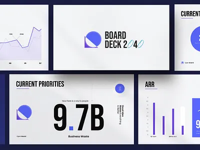 Board Deck Presentation Template arr board chart deck graphic design marketing mrr pitch deck sales