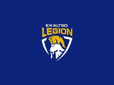 Exalted Legion legion mediaval spantan sports team logo warrior