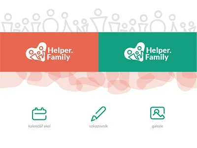 Branding HelperFamily branding logo logo design social network