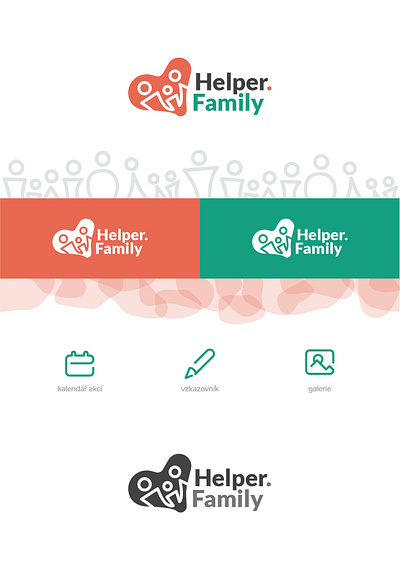 Branding HelperFamily branding logo logo design social network