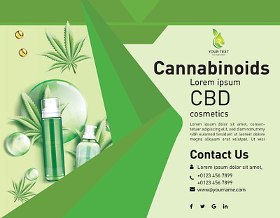 cbd oil file Front banner brochure design illustration ui ux webdesign