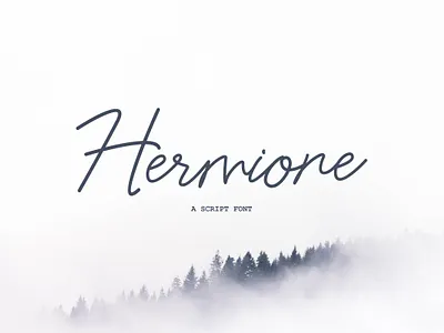 Hermione - Script Fonts calligraphy font font design fonts lettering typography vector