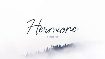 Hermione - Script Fonts calligraphy font font design fonts lettering typography vector