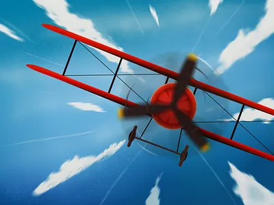 Aeroplane aeroplane blue flying illustraion illustration plane red rotor sketch sketching sky wings