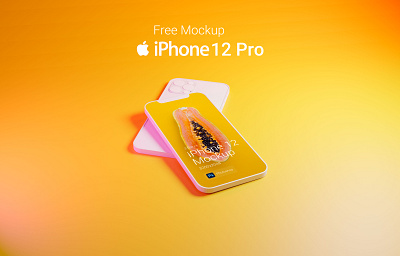 iPhone 12 Pro Free Mockup 3d blender blender3d design download free free download free download psd illustration iphone iphone 12 iphone12 mockup mockup psd mockups ui webdesign